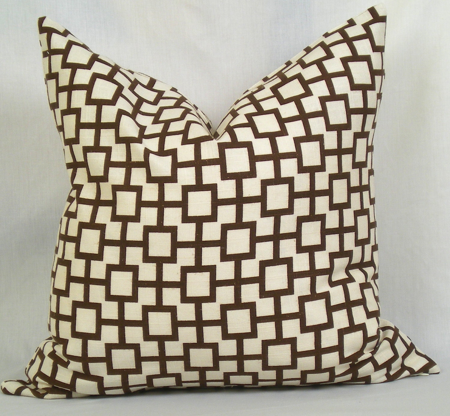 Set of Two . Cats Cradle in Amber Brown. 18 x 18 or 20 x 20