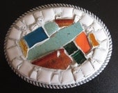 Intersection Mosaic Belt Buckle