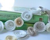 Wedding Garland- White Flower Garland winter wedding garland white paper flowers