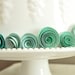 Paper Flowers Teal and White Paper Flowers Wedding Table Decorations 25 flowers