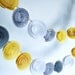 Paper Flower Garland Yellow and Gray Garland Party Decorations