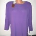 Vintage Carole Little 80's Silk Blouse Purple  Shoulder Pads New Original Tags  RARE