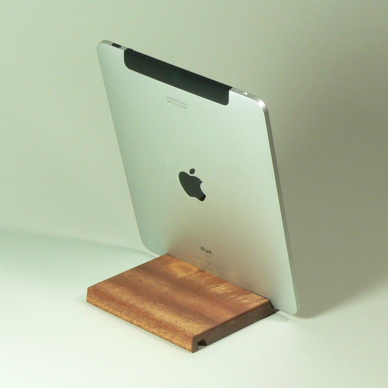 iPad stand - Mahogany - Fits all iPads - Use in Portrait and Landscape.