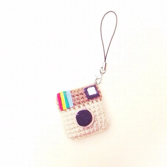 Crochet Mini Instagram Keychain (3 piece)