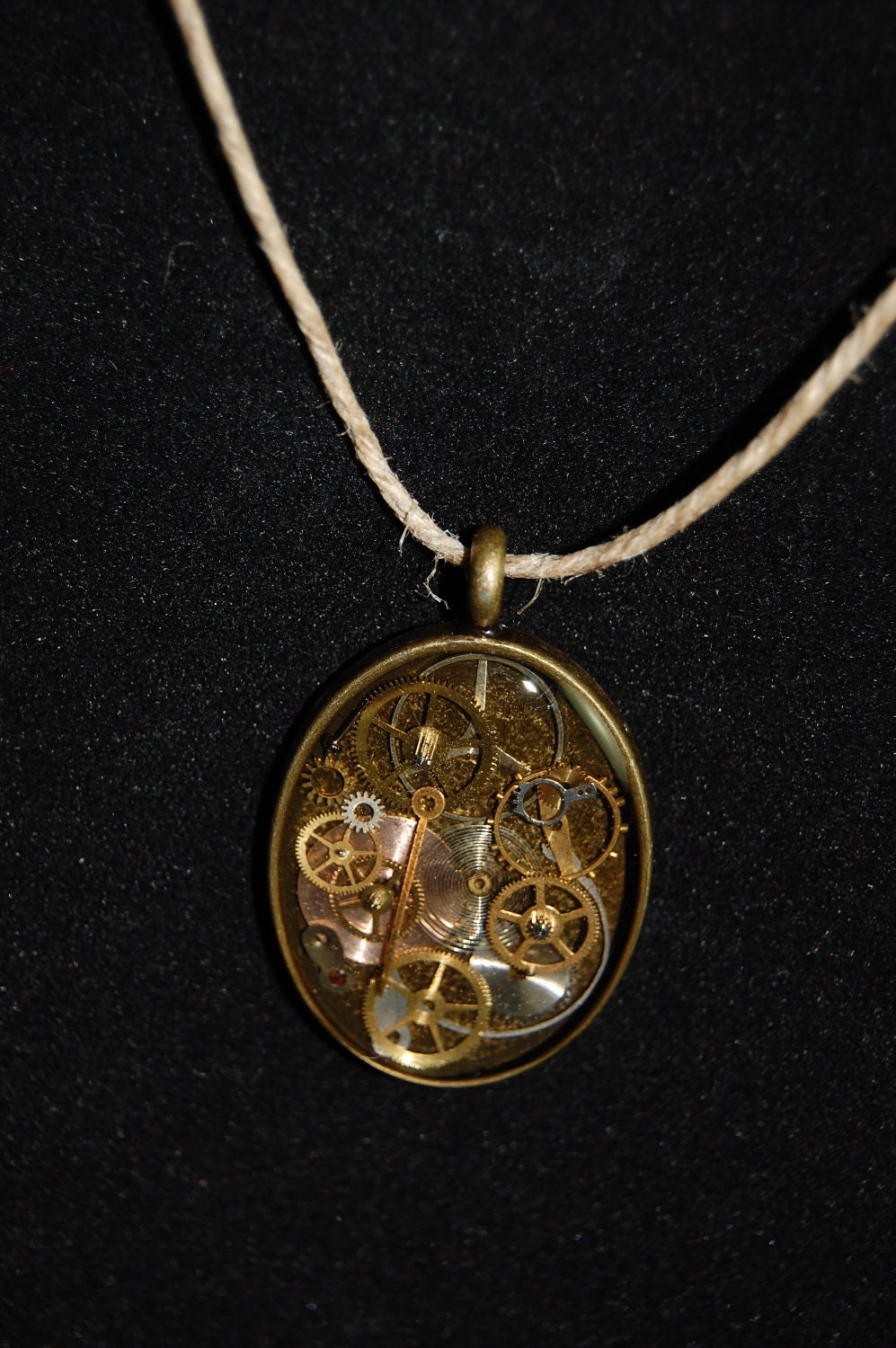 Steampunk/ Gears time pendant