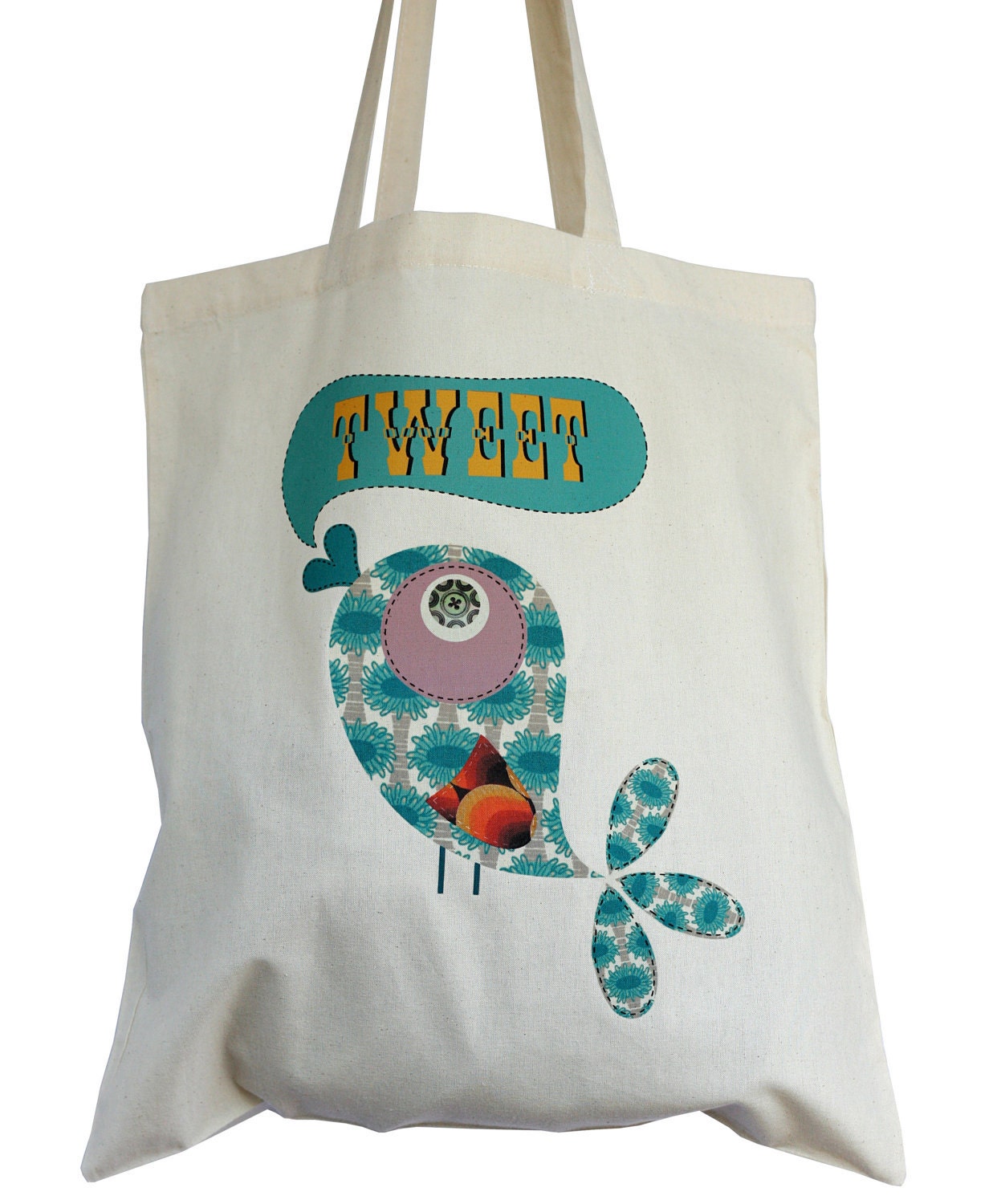 Tweet songbird cotton tote bag