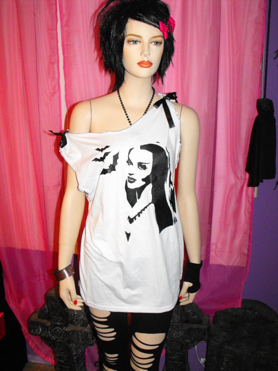 Lily Munster bat mini dress tunic