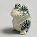 Handmade Toad frog porcelain figure
