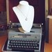 L- Antique Typewriter Key Necklace