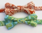 Boys Bow Tie- Paisley - Sizes newborn-adult