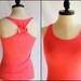 Bow Racerback Tank Workout Clothes Coral - Large