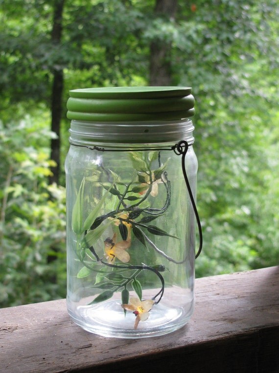 Items similar to Fireflies Lightning Bugs in a Jar Battery Operated LED