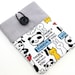 Kindle Case Sleeve Cover for 'Kindle,Ipad,Samsung,Nook,Kobo,Nexus,other eReader' with front Pocket - i Love Panda