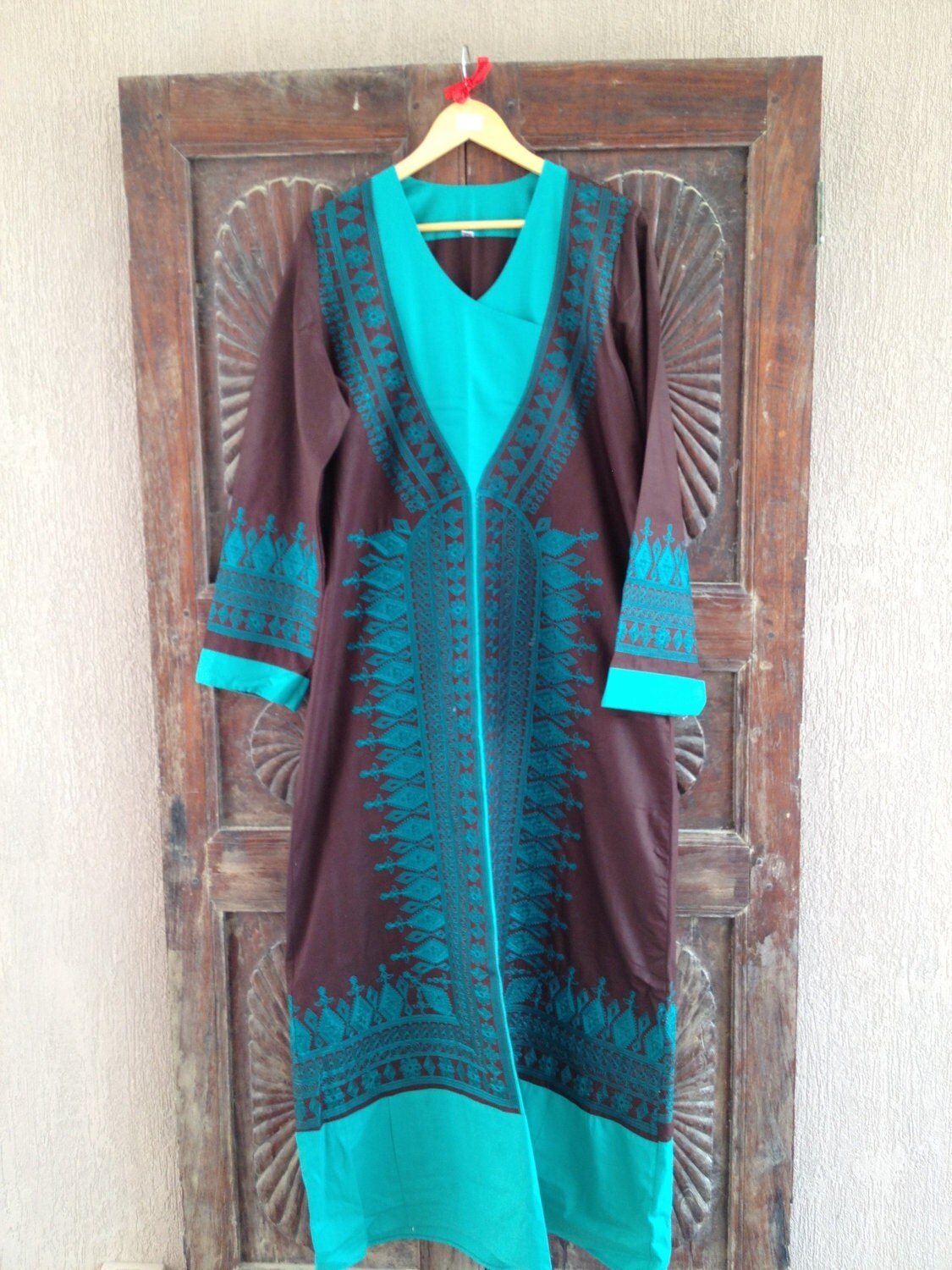 Egyptian Style Cotton Caftan/Kaftan Dress by ArabianThreads