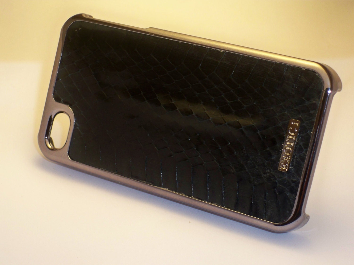 Leather Iphone 4/4s case Whip Snake (Blue)