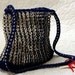 Recycled Soda Pop Tab Hand Made Messenger Bag (Dark Blue)