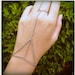 SALE Silver Recycled Metal 3 Triangle Web Chain Bracelet Ring Connector Handpiece