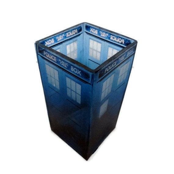 Doctor Who TARDIS Candle Holder, Geeky Home Decor