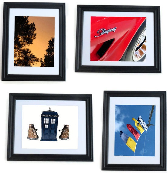 Any Framed Print, 8x10 Art or Photography Print, Matted and Framed