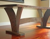 Dining Table - Modern with Walnut Slab