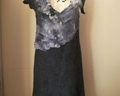 stunning nuno felted grey dress big is beautiful