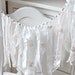 Wedding garland - Shabby chic with Rustic flare - paper flower blossoms among shabby strips of hand tied sheer fabric