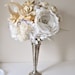 Fall fabric flower and paper flower wedding bouquet of eggplant flowers, moss flowers and Pumpkin flowers accents by Alternative blooms