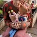 Mama Mia - Stuffed Reclaimed Fabric Doll