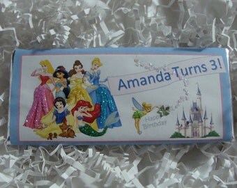 Enchanting Disney Princess Candy Bar Favor