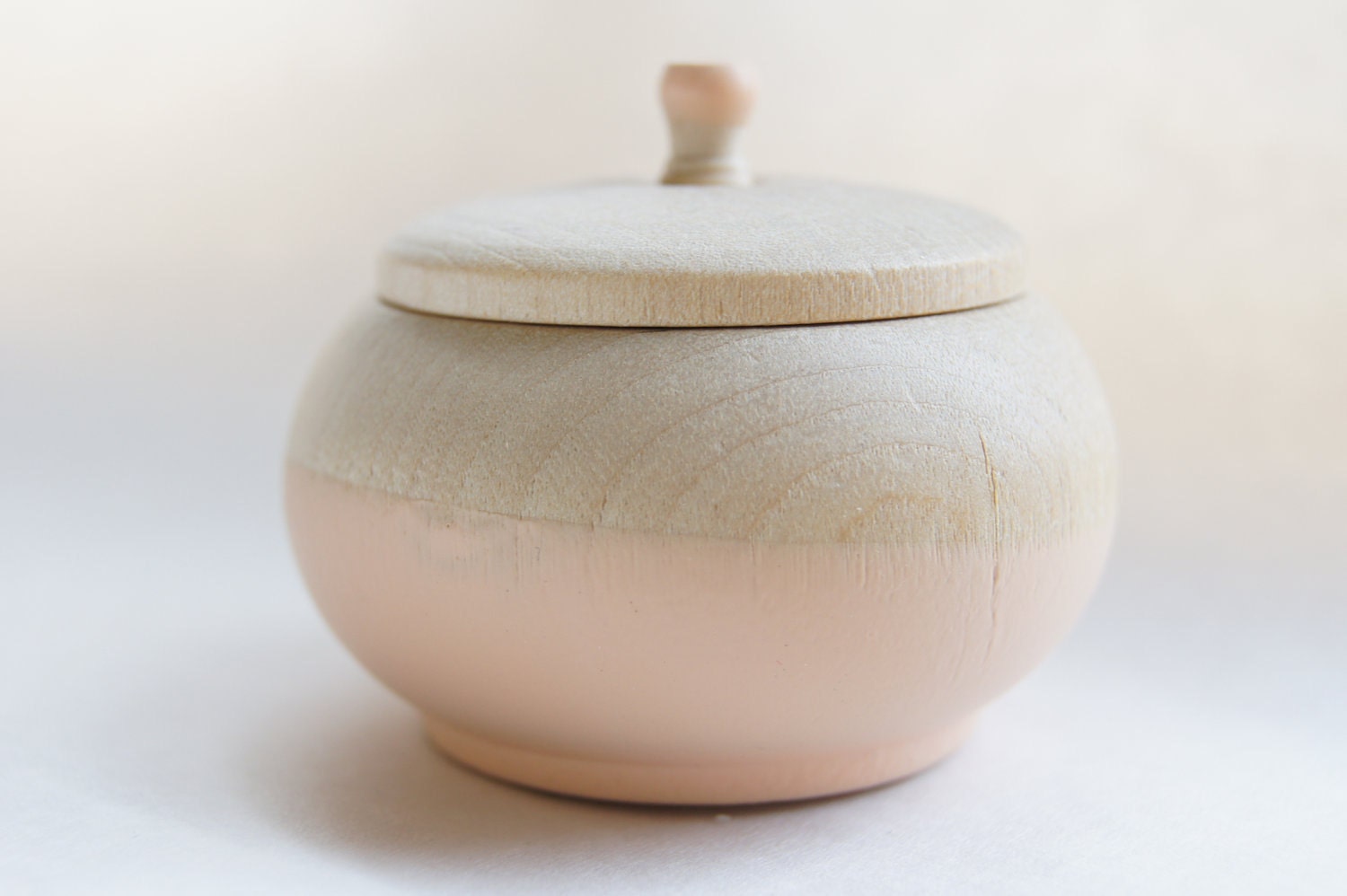 Mini Treasure Pot, Soft Peach: Toothfairy, Wedding Decor, Jewelry Box, Engagement