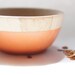 Wooden Mini Bowl Set of Two: Dark Pink and Orange