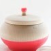 Mini Treasure Pot, Neon Pink:  Wedding Decor, Engagement, Special Jewelry Box, Toothfairy, Valentines Day