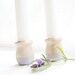 Wooden Candle Cups, Lavender, romantic decor, wedding