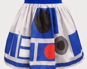 Printed R2 Inspired Sateen Skirt