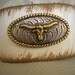 Longhorn Steer Vintage Western Belt Bracelet
