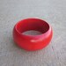 Wooden Bangle Bracelet Red