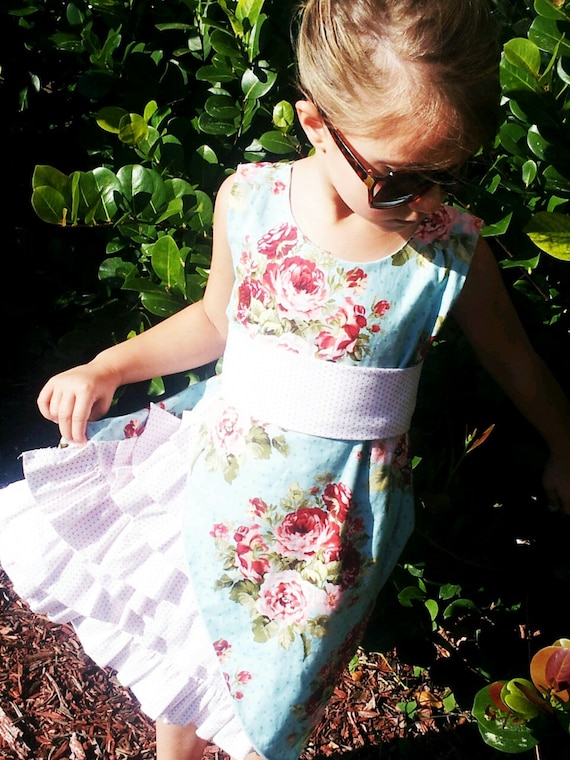 Beautiful shabby chic garden tea Party dress