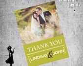 Wedding Thank You Card / Photo Card - MODERN Printable Il_170x135