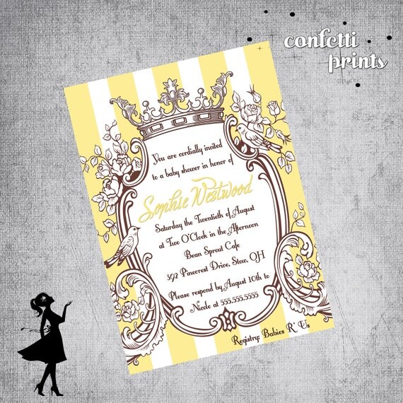 Baby Shower Invitation - SOPHIE Printable Il_570xn