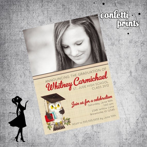 Graduation Announcement - LOOK WHO'S GRADUATING Printable Il_570xn