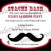 Birthday Invitation - STACHE BASH Printable