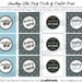 Bridal Shower Cupcake Toppers - SOMETHING BLUE Printable
