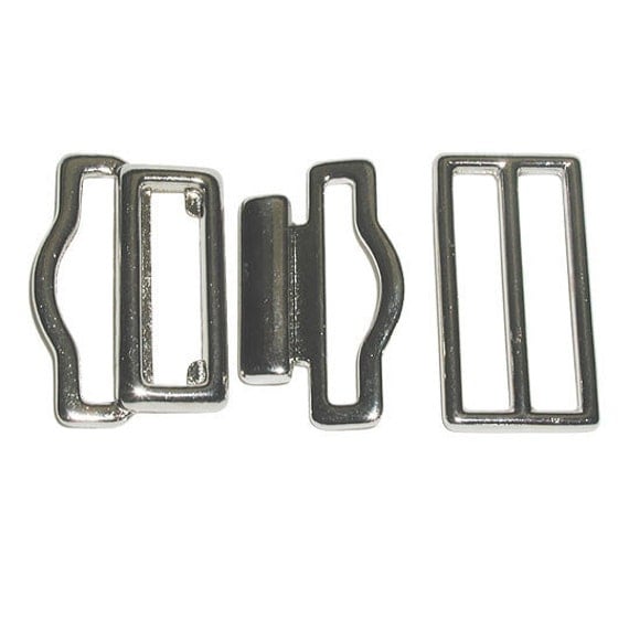 Cummerbund Hardware 3 piece Buckle set 1 by ForTheGuys on Etsy