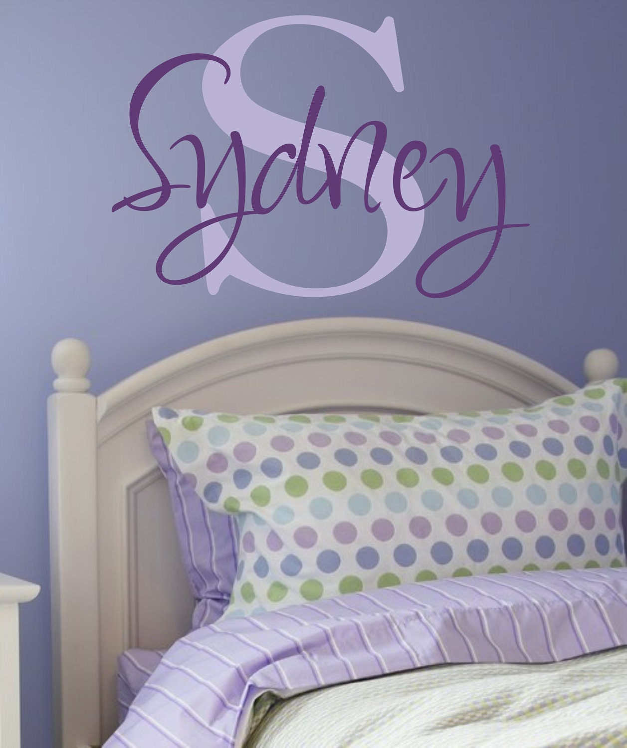 Custom Vinyl Name Decal - Monogram Vinyl Decal - Children and Nursery Wall Art - Vinyl Lettering