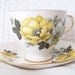 Yellow Rose Queen Anne Bone China Cup and Saucer