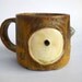 Big Eye Owl Ceramic Mug, Handmade Stoneware Ceramic Mug, Brown owl Mug