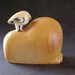 Reserved for Kowal Signed Lisa Larson Ceramic Lion with Bird for Gustavsberg Sweden, a Vintage Swedish Mid Century Design ABL-088