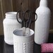 Instant Collection - Upcycled Containers - White Faux Porcelain Pottery