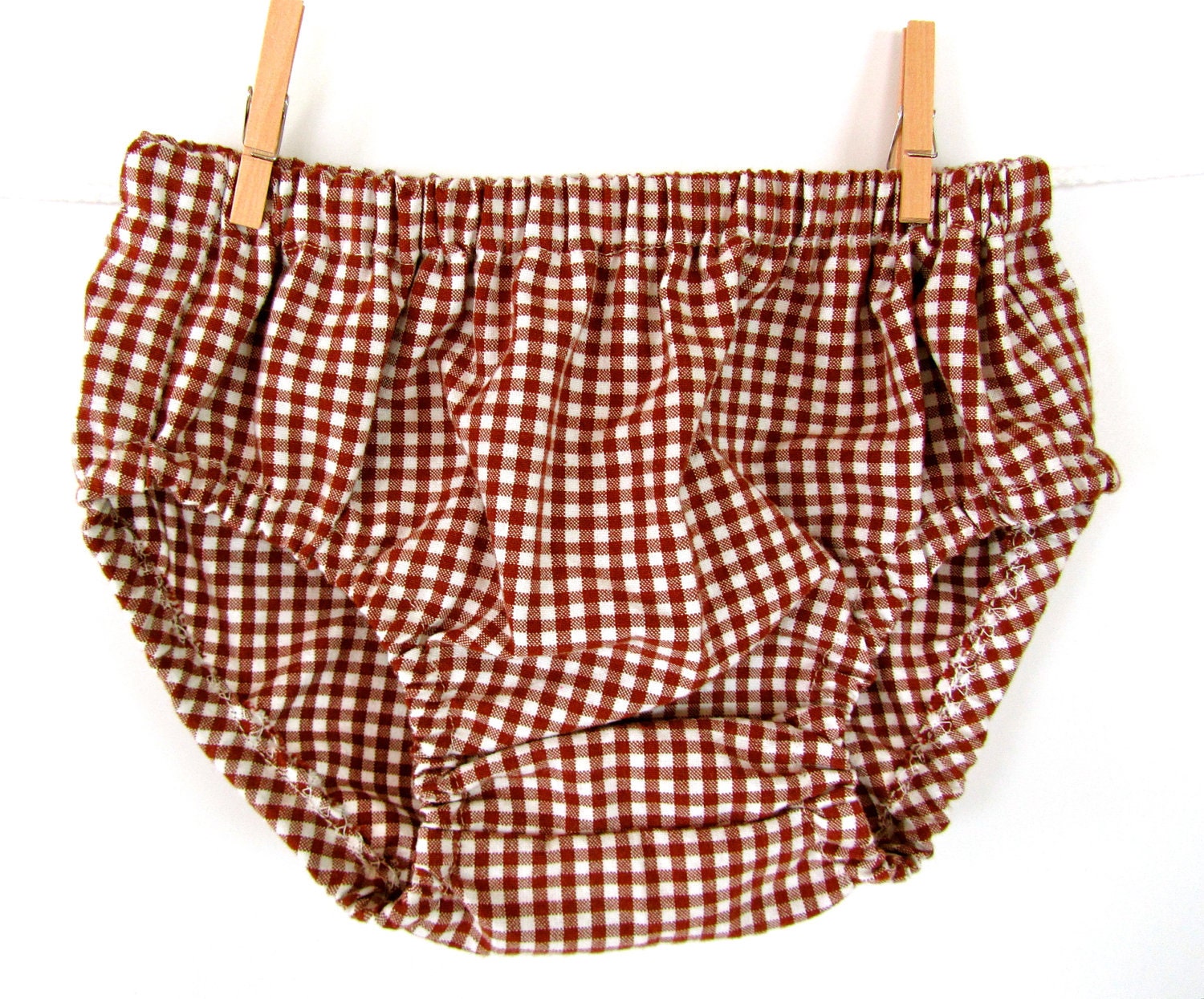 Brown Check Gingham - Baby - Diaper Cover - Limited Edition