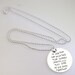 On the other Side of Fear Lies Freedom Handstamped Sterling Silver Necklace